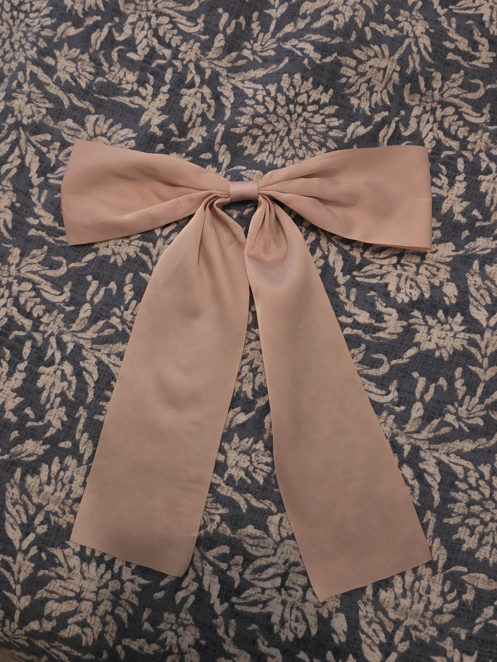 Pink Satin Hair Bow Clip